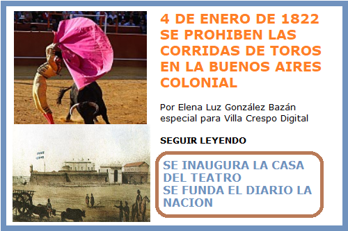 4 DE ENERO CORRIDAS DE TOROS